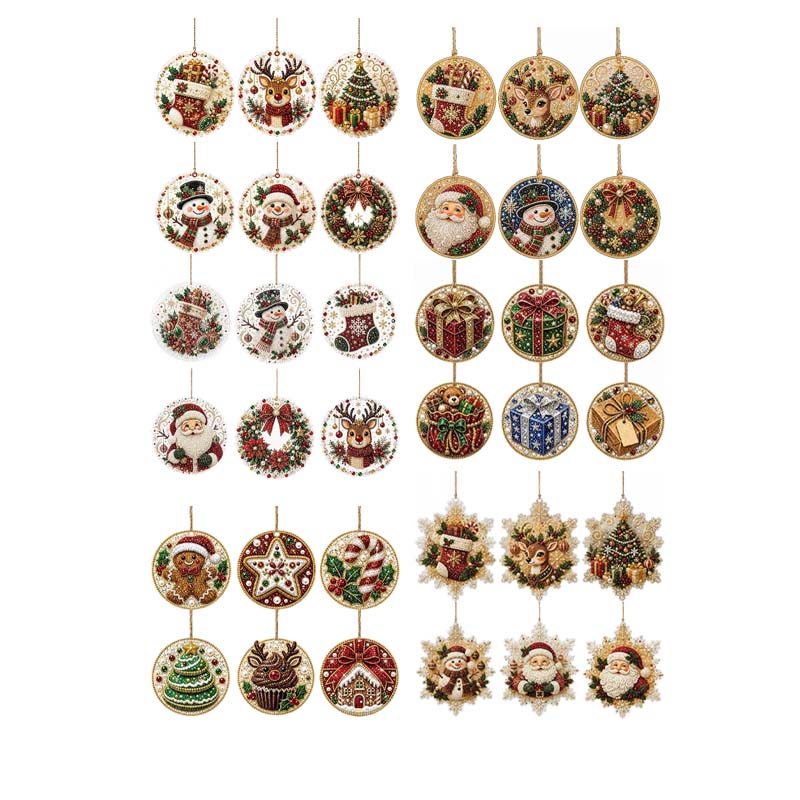 Christmas DIY Diamond Painting Ornaments
