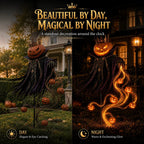 👑🎃 Pumpkin King Halloween Yard Decor|Solar Operated Day‐Night Ornament For Garden