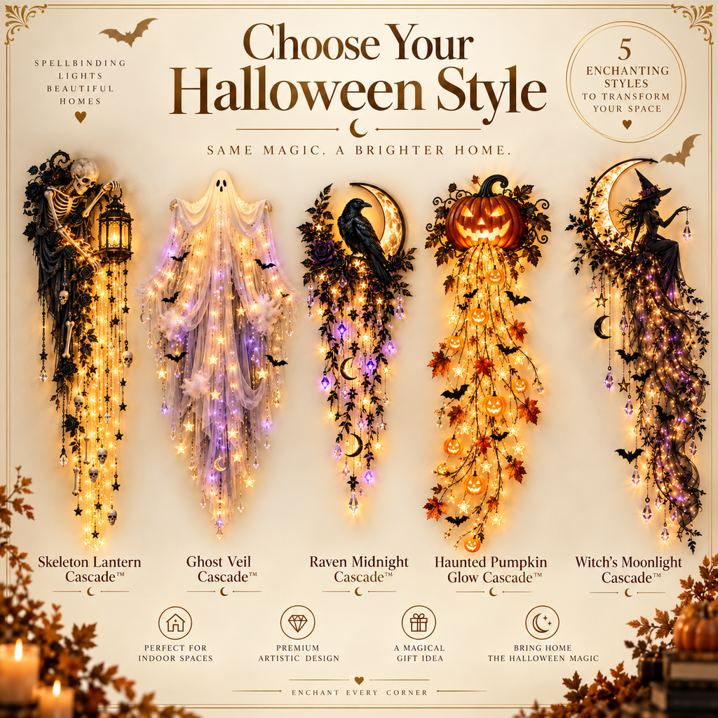 ✨Last Day 48% OFF✨Elegant Halloween Cascade Wall Light Collection