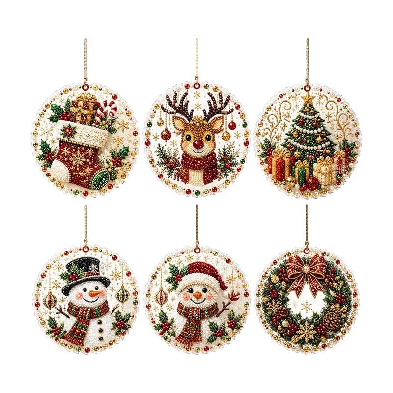 Christmas DIY Diamond Painting Ornaments