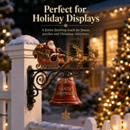 🎅🎄Santa Sleigh with Reindeer & Bell | 3D Christmas Outdoor Decoration