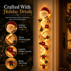 ⏳ Last Day 49% OFF – 🎄MerryCascade™ Glowing Christmas Door Hanger | 6 Festive Light Designs✨